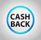 Cash Back Round Blue Push Button