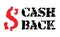 Cash back sticker