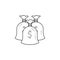 cash bags icon. Element of banking icon for mobile concept and web apps. Thin line icon for website design and development, app d