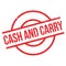 Cash And Carry rubber stamp