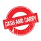 Cash And Carry rubber stamp