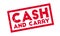 Cash And Carry rubber stamp