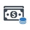 Cash deposit icon