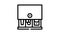 cash drawer black icon animation