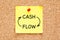 Cash Flow Business Concept On Sticky Note