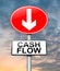 Cash flow concept.