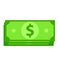 Cash money bundle icon