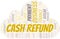 Cash Refund typography vector word cloud