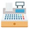 Cash register, cash till Color Isolated Vector icon which can be easily modified