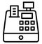 Cash register, cash till Isolated Vector Icon That can be easily edited in any size or modified.