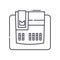 Cash register concept icon, linear isolated illustration, thin line vector, web design sign, outline concept symbol with