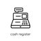 Cash register icon from collection.