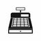 Cash register icon, simple style