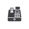 Cash register icon vector