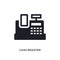 cash register isolated icon. simple element illustration from payment methods concept icons. cash register editable logo sign