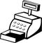 Cash register machine vector illustration