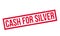 Cash For Silver rubber stamp