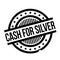 Cash For Silver rubber stamp