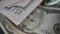 Cash United States dollars, 4k macro video. Paper money