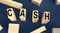 CASH - Word Written on Wooden Cubes