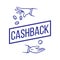 Cashback concept. Money refund. Vector illustration, isolated on a white background