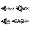 Cashback icon. Creative lettering vector illustration. illustration in vector format.