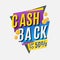 Cashback label design vector and shopping element object