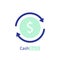 Cashback logo icon. Modern flat style vector illustration