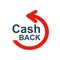 Cashback logo icon. Money cash back flyers for business, promotion and advertising â€“ stock vector