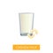 Cashew milk vector icon