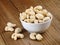 Cashew nuts in bowl