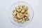 Cashew nuts on a plate