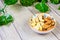 Cashews and Almonds in a Bowl