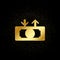 cashing, cash out, money gold icon. Vector illustration of golden particle background