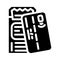cashless contactless card glyph icon vector illustration