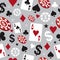 Casino card game pattern illustration