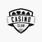 Casino club logo. Vector and illustration.