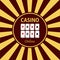 Casino design elements icons. Casino games.Ace playing c