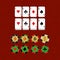 Casino design elements vector icons. Casino games.Ace playing c