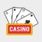 Casino design. Game and las vegas illustration