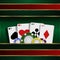 Casino element Poker cards and chips
