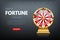 Casino fortune wheel sitepage template. Shiny lucky number wheeling roulette. Gambling industry, entertainment, hobby