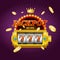 Casino Gambling Game Jackpot Concept Card. Vector