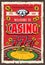 Casino gambling roulette, gem and golden coins