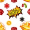 Casino gambling win luck fortune gamble play game objects risk chance icons success vegas roulette gaming illustration