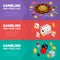 Casino isometric design concept of gambling templates