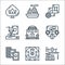 casino line icons. linear set. quality vector line set such as online casino, pachinko, poker cards, online casino, gambler,