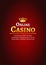 Casino logo template poster. Online Casino background design