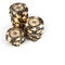 Casino luxury chips in gold and black with diamond inserts