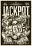 Casino monochrome vintage poster